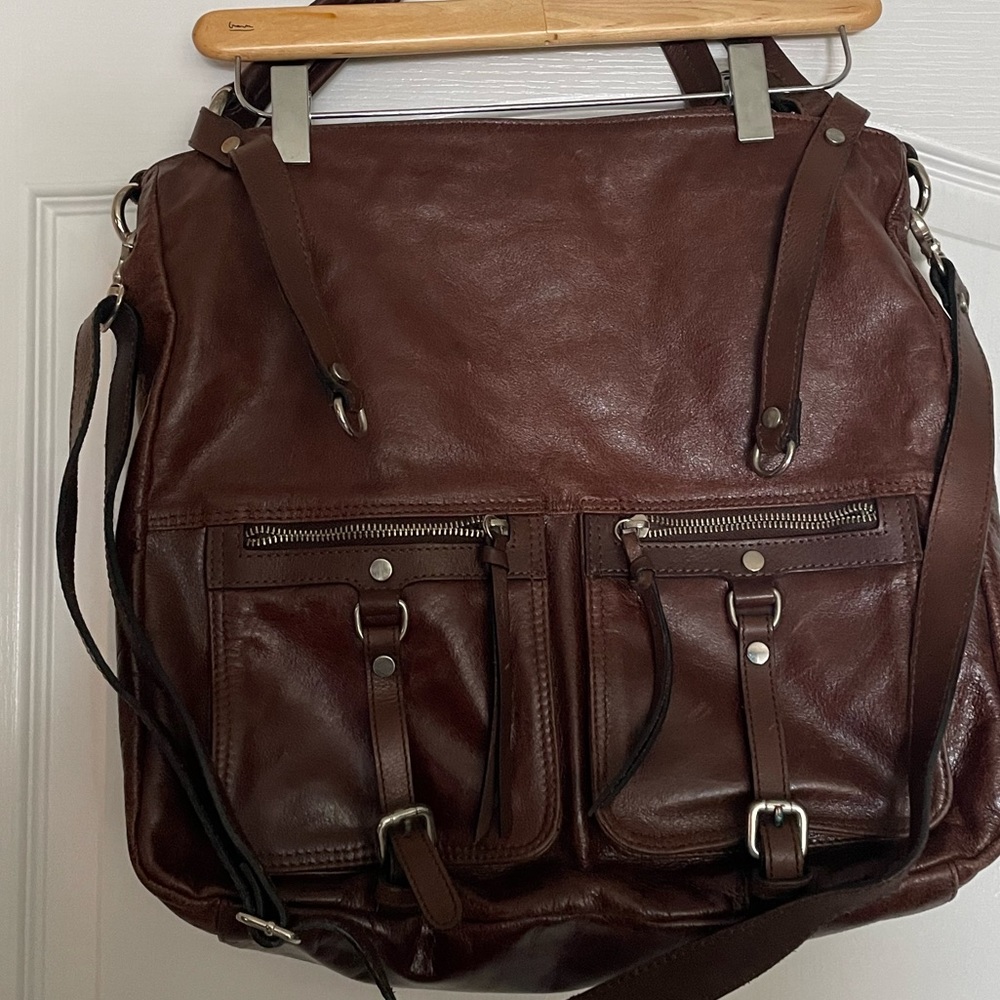 TANO Brown Leather Handbag